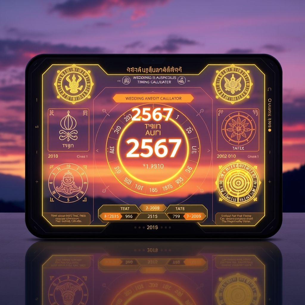 โปรแกรม คํา น. วณ ฤกษ์แต่งงาน 2567